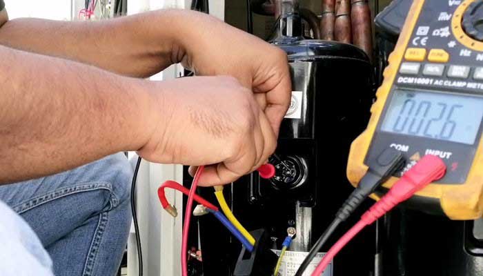 علت آمپر کشیدن کولرگازی - اندازه گیری آمپر کولرگازی