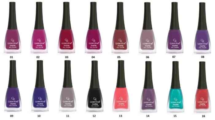 معرفی چند مدل از لاک های برند گلدن رز