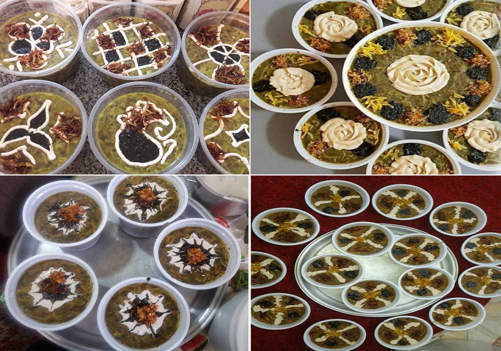 طرز تهیه آش رشته نذری-چطور برای 100 نفر آش رشته درست کنم؟-مقدار حبوبات و مقدار سبزی برای آش رشته 100 نفر