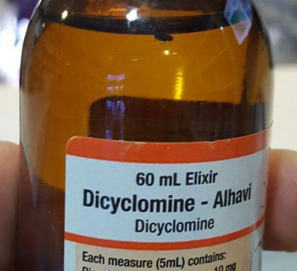 دی سیکلومین - عوارض و تداخل دارویی - Dicyclomine