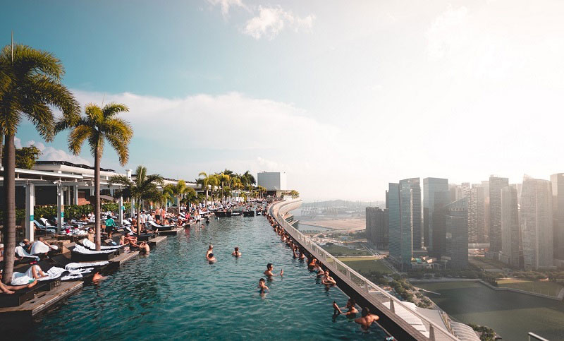 استخر هتل مارینا بی سندز سنگاپور