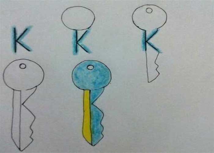 آموزش قدم به قدم و مرحله به مرحله نقاشی حروف انگلیسی