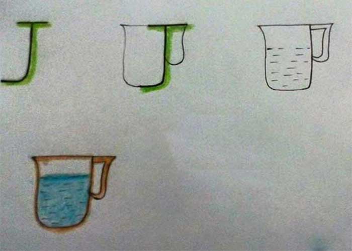 آموزش نقاشی به کودکان-طراحی ساده نقاشی با حروف انگلیسی-نقاشی با مزه-آموزش نقاشی کلاس چهارم