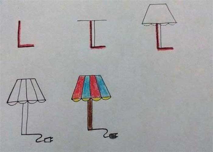 نقاشی با حروف انگلیسی و فارسی-نقاشی با حروف انگلیسی l-نقاشی با حروف انگلیسی q کوچک