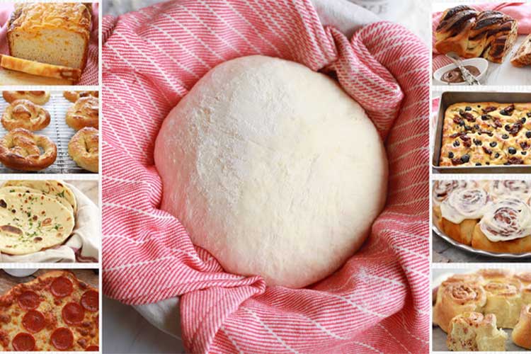 طرز تهیه خمیر جادویی-طرز تهیه خمیر همه کاره-خمیر انواع پیتزا-خمیر پیراشکی