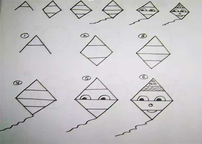 نقاشی حروف انگلیسی سه بعدی-آموزش مرحله به مرحله نقاشی حروف انگلیسی کودکانه