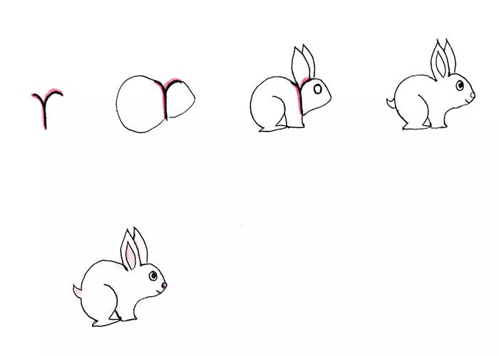 نقاشی خرگوش با حروف انگلیسی-نقاشی دخترانه با حروف انگلیسی-نقاشی با حروف انگلیسی r