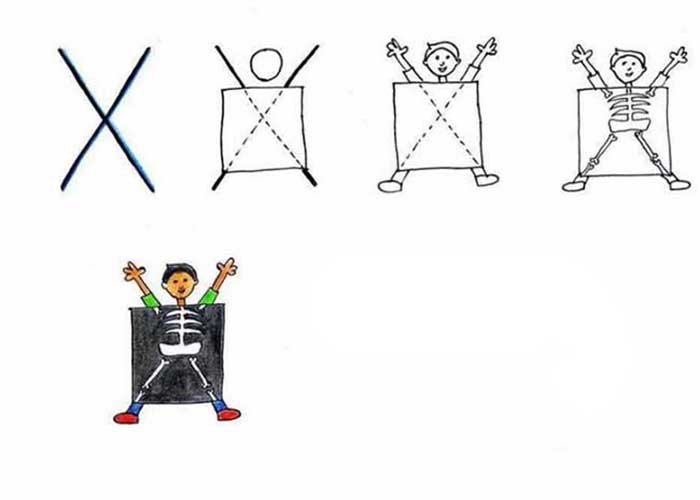 نقاشی با حروف انگلیسی x-آموزش نقاشی مرحله به مرحله و تصویری با حروف انگلیسی