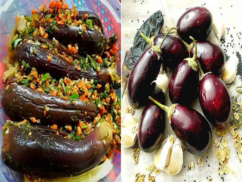 طرز تهیه "ترشی بادمجان شکم پر" مجلسی -راههای جلوگیری از کپک زدن ترشی