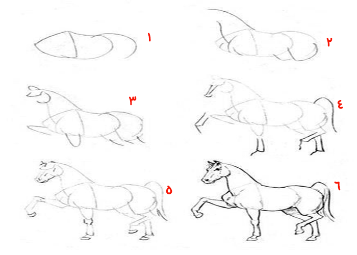 نقاشی اسب کودکانه-نقاشی اسب برای کودکان-نقاشی اسب با مداد-نقاشی اسب-نقاشی اسب بالدار-نقاشی اسب سواری