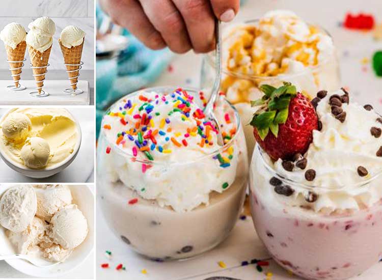 طرز تهیه "بستنی سنتی وانیلی" با ثعلب و خامه مرحله به مرحله