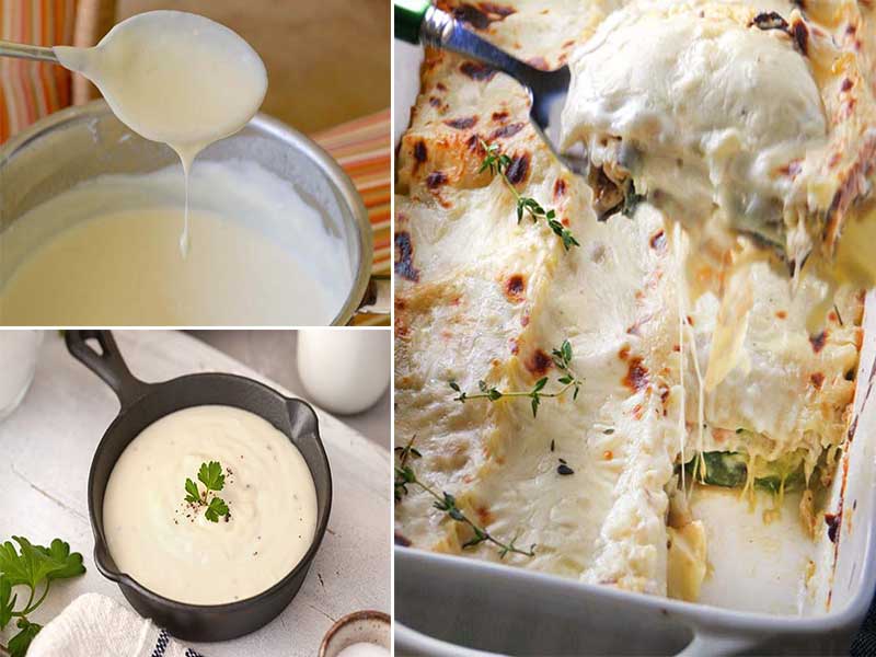 "طرز تهیه سس بشامل با شیر"-خوشمزه ترین سس بشامل برای پاستا و لازانیا+فوت و فن مهم