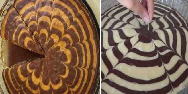 طرز تهیه کیک زبرا,کیک گوره خری,نحوه پخت کیک زبرا گردویی