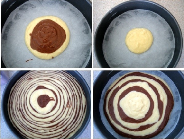 نکته برای تهیه کیک زبرا،طرز تهیه کیک گورخری و راه راه