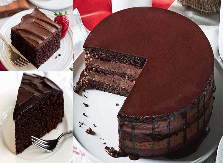 کیک شکلاتی بدون تخم مرغ-کیک خیس بدون تخمه مرغ-کیک شکلاتی ساده-کیک بدون تخمه مرغ ترکیه