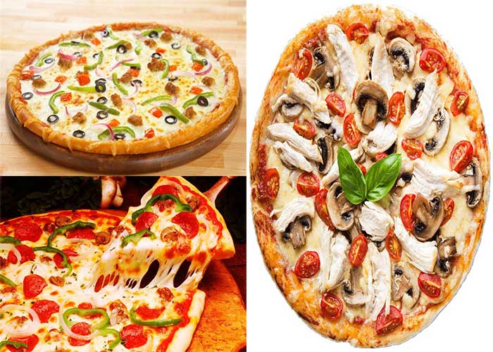 طرز تهیه "پیتزا مرغ و قارچ" با 'خمیر خانگی' برای 4 تا 6 نفر-بدون فر-در فر و توستر