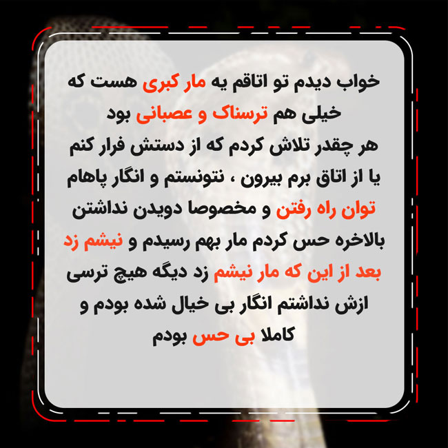 تعبیر خواب مار - لیست 331 [تعبیر دیدن مار] در رویا