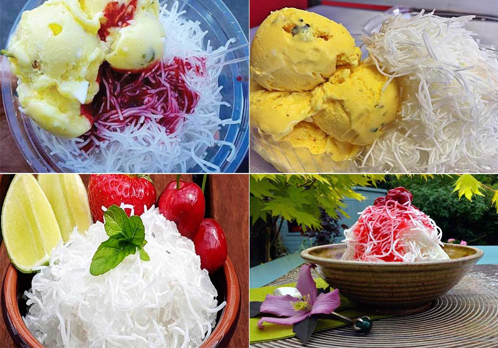 طرز تهیه فالوده شیرازی خونگی خوشمزه با رشته آماده برای 6 تا 8 نفر+نکات مهم