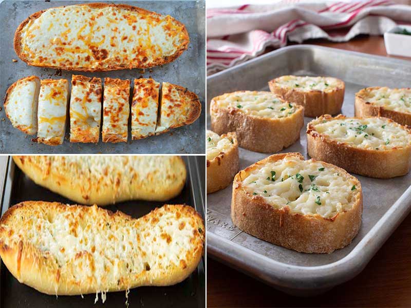 "طرز تهیه نان سیر با نان تست" پنیری و ساده-فوری-با فر و بدون فر-خوشمزه و خوش عطر+فوت و فن مهم