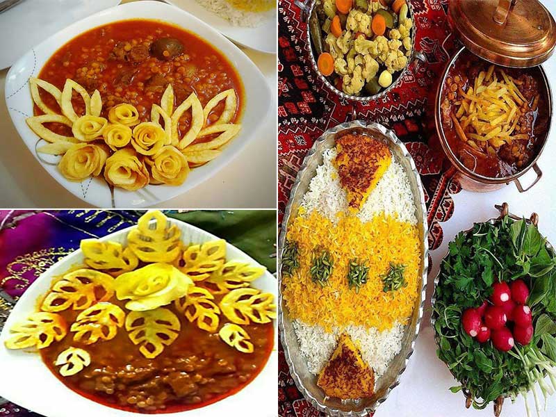 "طرز تهیه قیمه برای دو نفر" با گوشت گوسفندی و سیب زمینی سرخ کرده-رستورانی خوشمزه