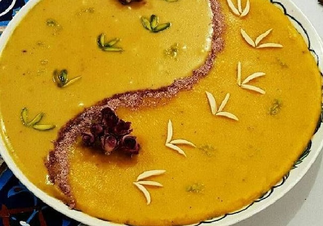 چطور "حلوای زعفرانی" درست کنم؟ طرز تهیه حلوا زعفرانی مجلسی