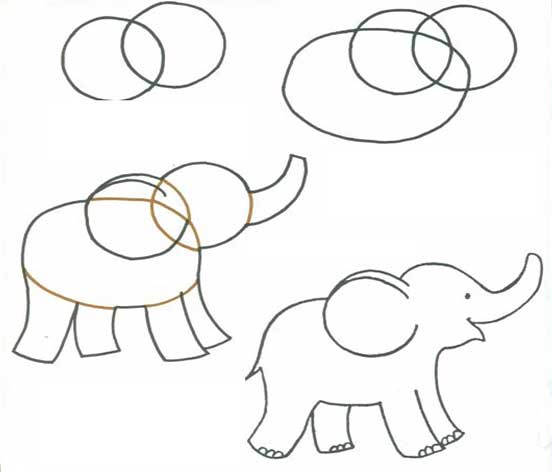 نقاشی فیل به کودکان 9 ساله-نقاشی کودکانه-نقاشی حرفه ای فیل با مداد سیاه