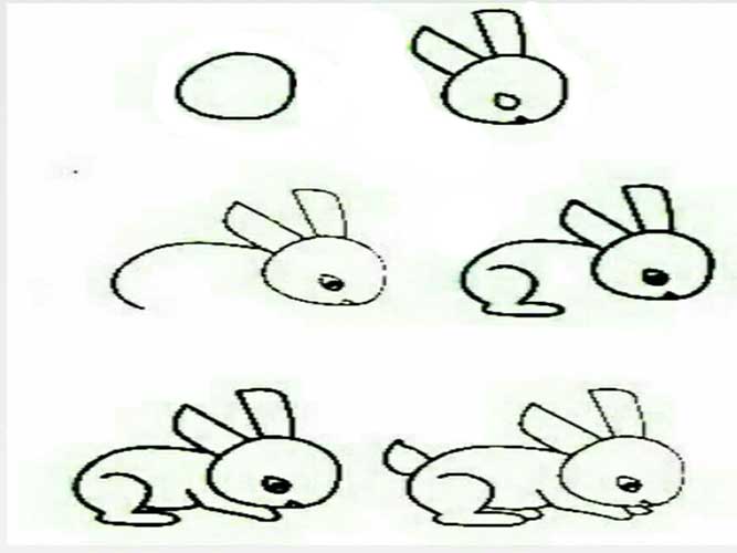نقاشی خرگوش زیبا-نقاشی خرگوش بامزه-نقاشی خرگوش برای کلاس اول