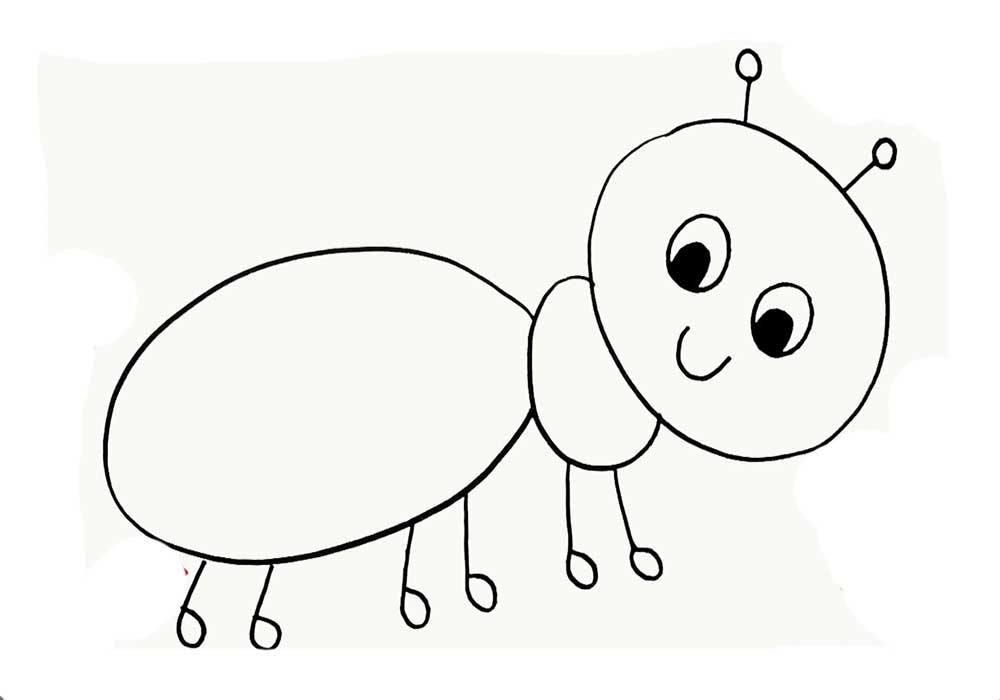 آموزش نقاشی مورچه به کودکان 9 ساله-آموزش تصویری نقاشی مورچه به کودکان 7 ساله-آموزش نقاشی مورچه برای کودکان ۸ساله