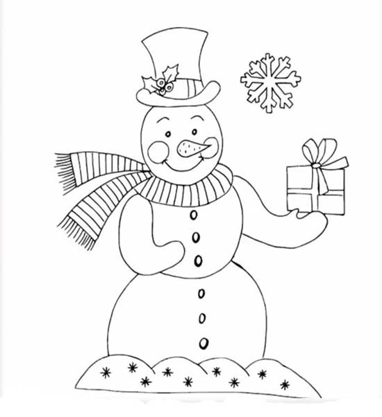 آموزش کشیدن نقاشی آدم برفی به کودکان_آموزش نقاشی آدم برفی کارتونی-آموزش نقاشی کودکانه-ادم برفی کریسمس-آموزش نقاشی