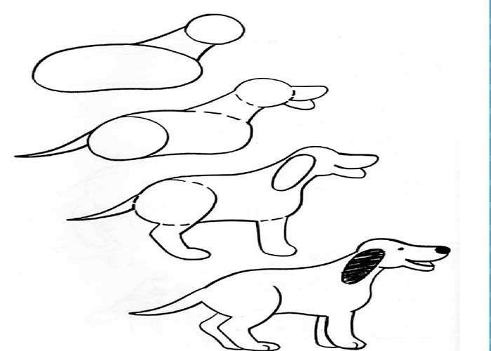 نقاشی سگ پاکوتاه-نقاشی سگ بامزه-نقاشی سگ پلیسی-نقاشی سگ شکاری