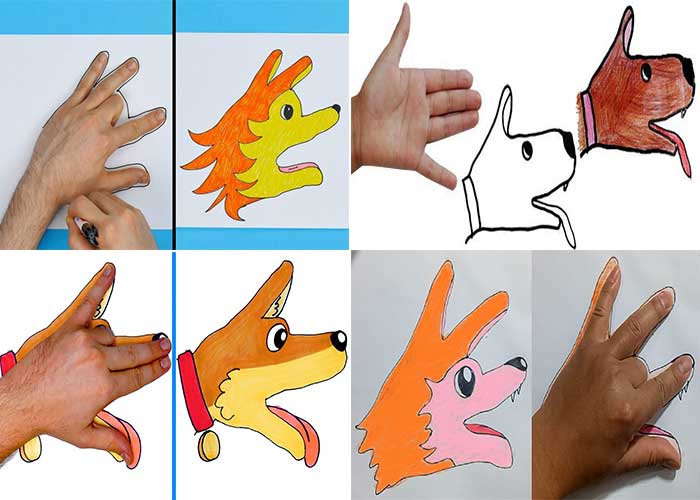 آموزش "نقاشی سگ"-کوچولو-بامزه-هاسکی-کارتونی-پشمالو-شکاری