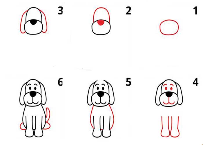 نقاشی سگ پلیس-نقاشی سگ کوچولو-نقاشی سگ واقعی-نقاشی سگ بامزه