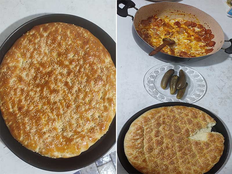 فیلم "طرز تهیه نان صبحانه" در فر توستر-نان روغنی کنجددار تبریزی-بسیار ساده و خوشمزه-فوری و راحت