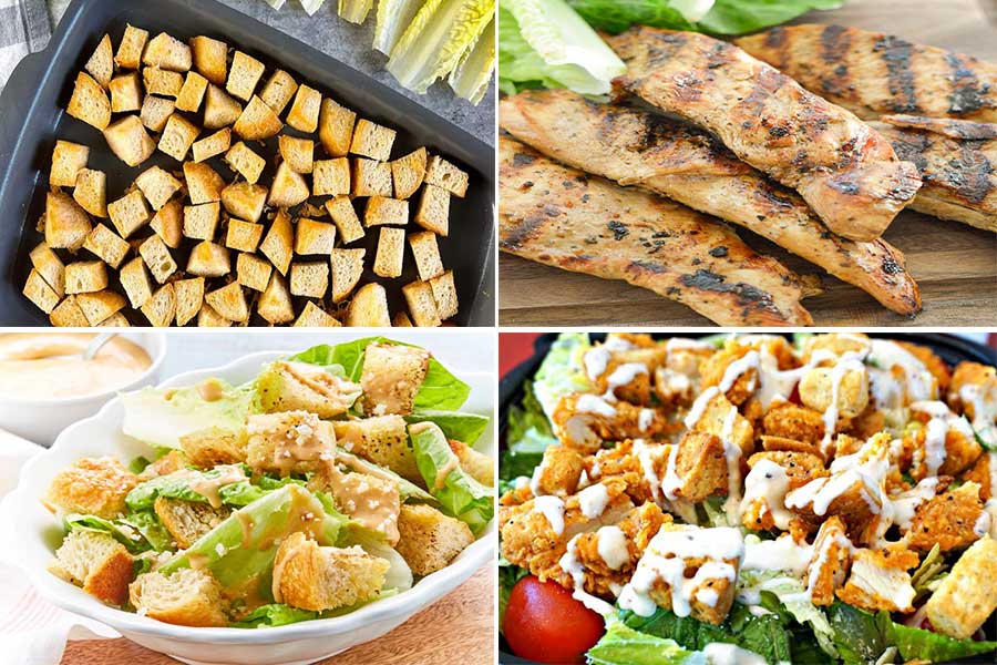 طرز تهیه "سس و سالاد سزار" اصل-حرفه ای و رستورانی برای 8 تا 10 نفر+فوت و فن