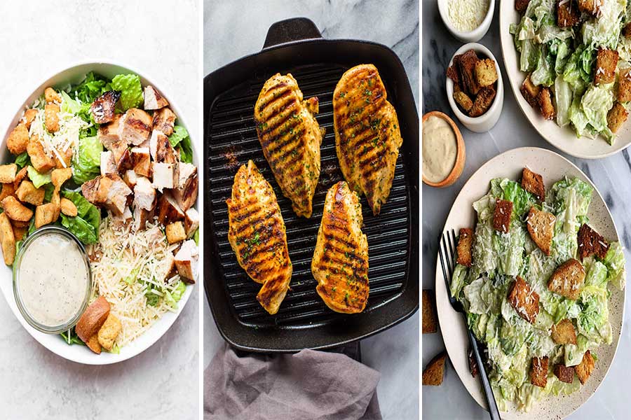 فوت و فن خوشمزه شدن سالاد سزار-طرز تهیه سالاد سزار اصل رستورانی