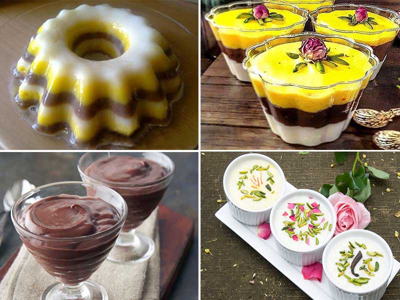 مواد لازم و طرز درست کردن فرنی موزی با آرد برنج و شیر و عسل