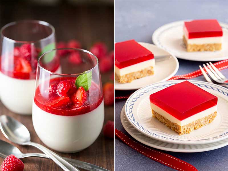 دسر ساده و سریع یخچالی با ژله-دسر ساده و سریع یخچالی لیوانی-دسر ساده و سریع یخچالی با بیسکویت