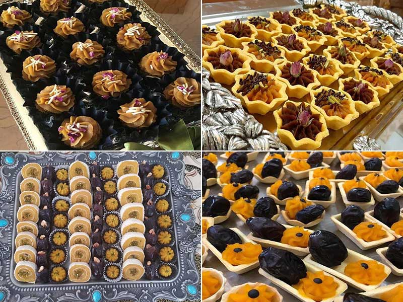 نحوه درست کردن حلوای نذری با نان میکادو-طرز تهیه حلوا رولتی مجلسی زعفرانی