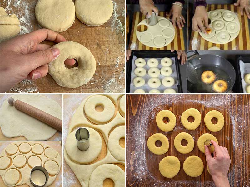 طرز تهیه دونات خانگی با شیر بدون کره-طرز تهیه دونات برای ۴ نفر-طرز تهیه دونات خانگی مرحله به مرحله