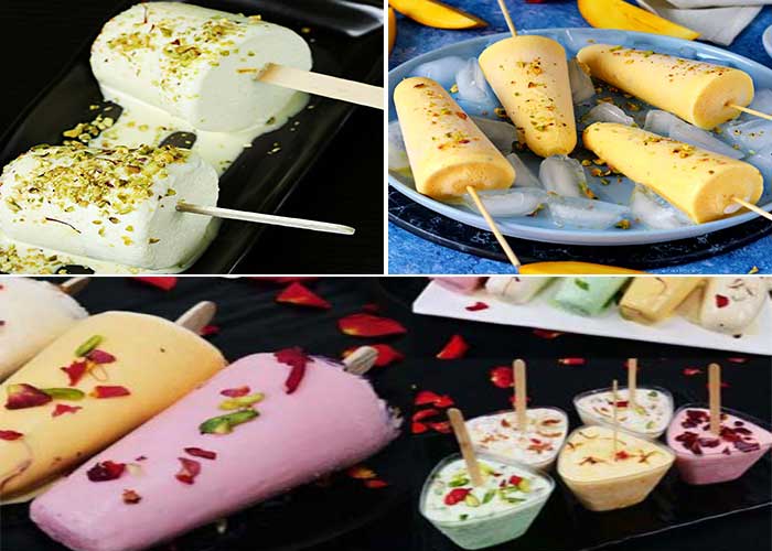 بستنی خانگی وانیلی-شکلاتی-زعفرانی-با خامه-بدون ثعلب و قالب-مرحله به مرحله