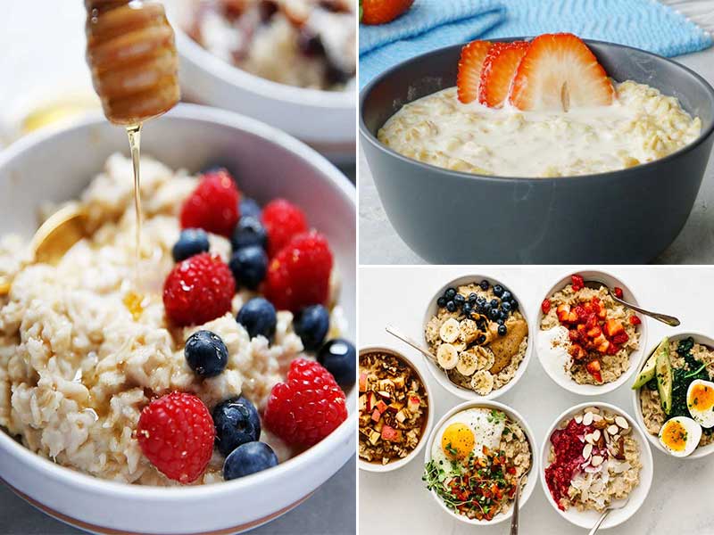 فیلم "طرز تهیه اوتمیل رژیمی"-با شیر-با آب-اوتمیل لاغری،بدنسازی و چاقی-یخچالی-انواع اوتمیل