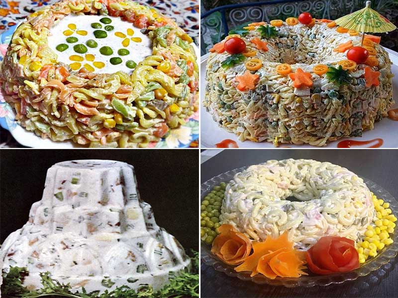 اصلی ترین دستور تهیه سالاد ماکارونی رستورانی-زیباترین تزیین سالاد ماکارونی