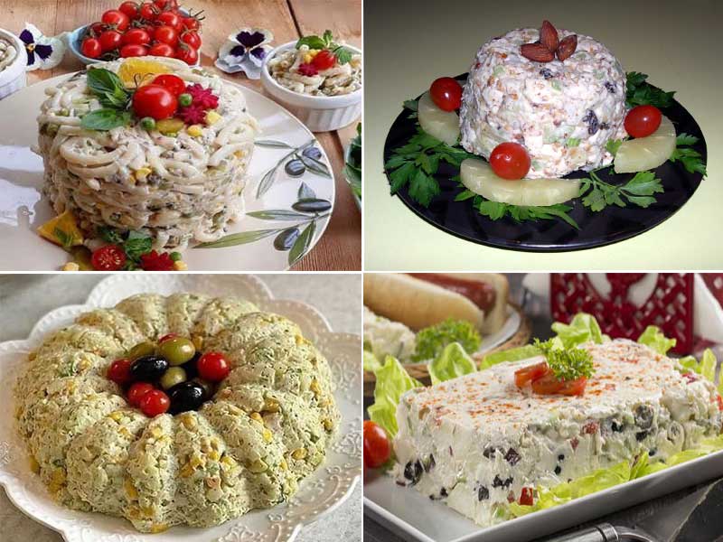 سالاد ماکارونی با مرغ برای 4 تا 6 نفر-مجلسی-رستورانی-قالبی-عکس تزیین-فست فودی