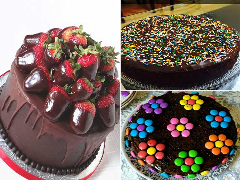 طرز تهیه کیک شکلاتی خیس با روکش شکلاتی برای 6 تا 8 نفر در فر-اسفنجی مجلسی