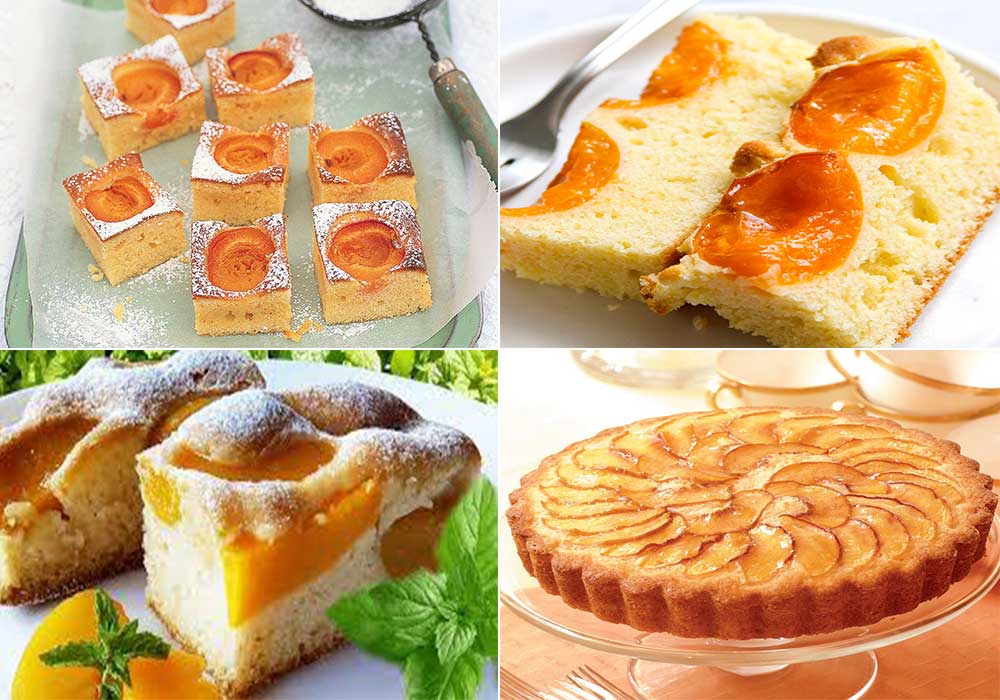 "کیک زردآلو" خانگی-با شیر-بدون همزن-در فر و بدون فر-بسیار راحت و خوشمزه