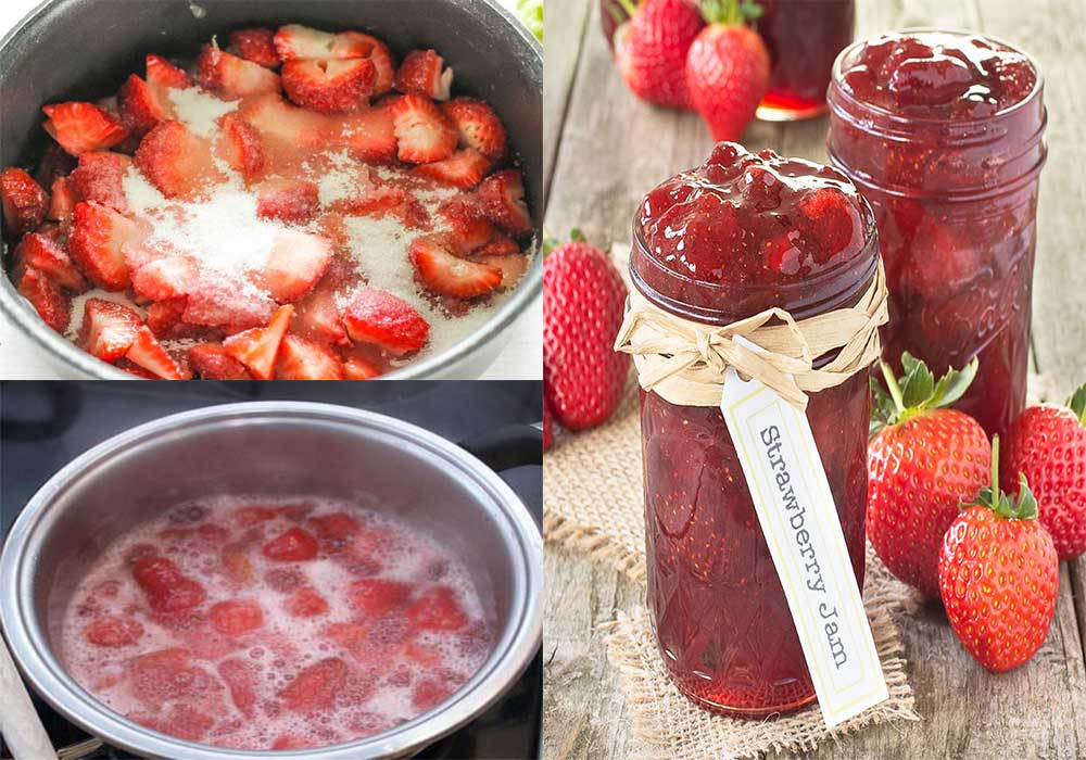 طرز تهیه مربای توت فرنگی-میزان دقیق شکر-جلوگیری از شکرک زدن-خوشرنگ-سریع-راحت