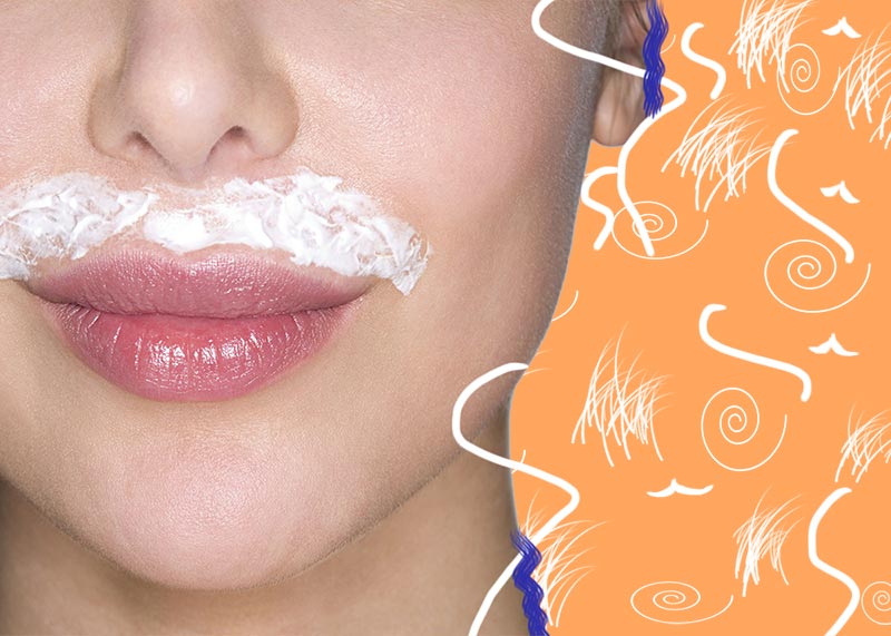 از بین بردن سبیل دخترانه یا همان موهای زائد پشت لب