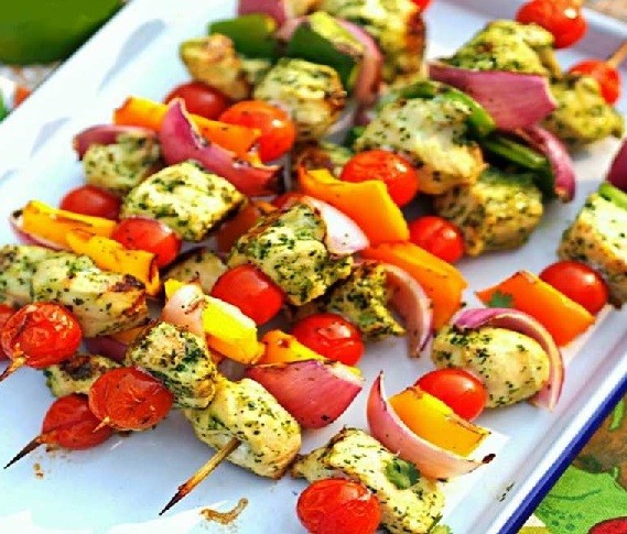 طرز تهیه جوجه کباب یونانی مجلسی,آموزش پخت کباب مرغ یونانی