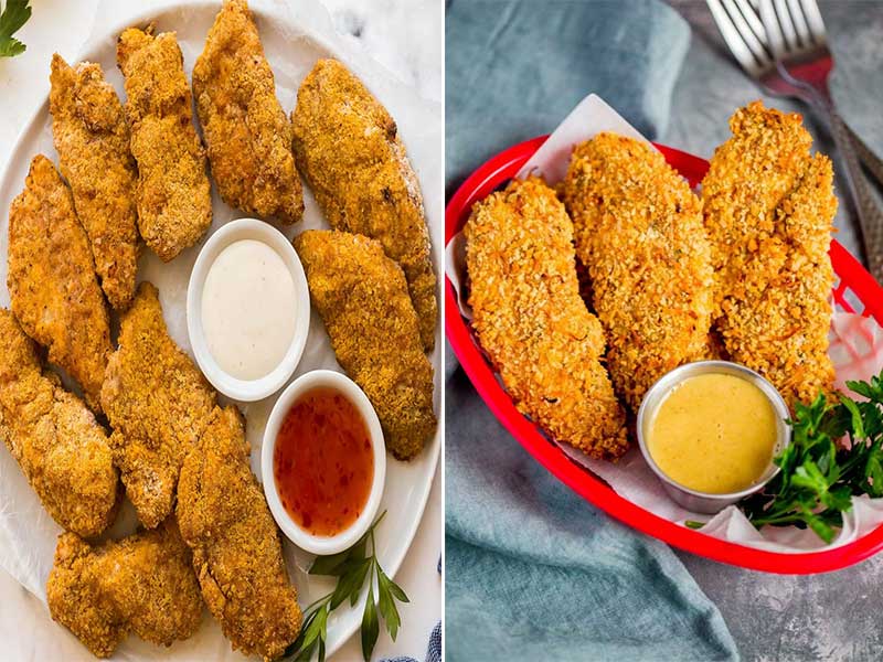 فیلم طرز تهیه "فیله مرغ سوخاری" خانگی فست فودی-ترد و پفکی-فوت و فن مهم-مرغ سوخاری kfc