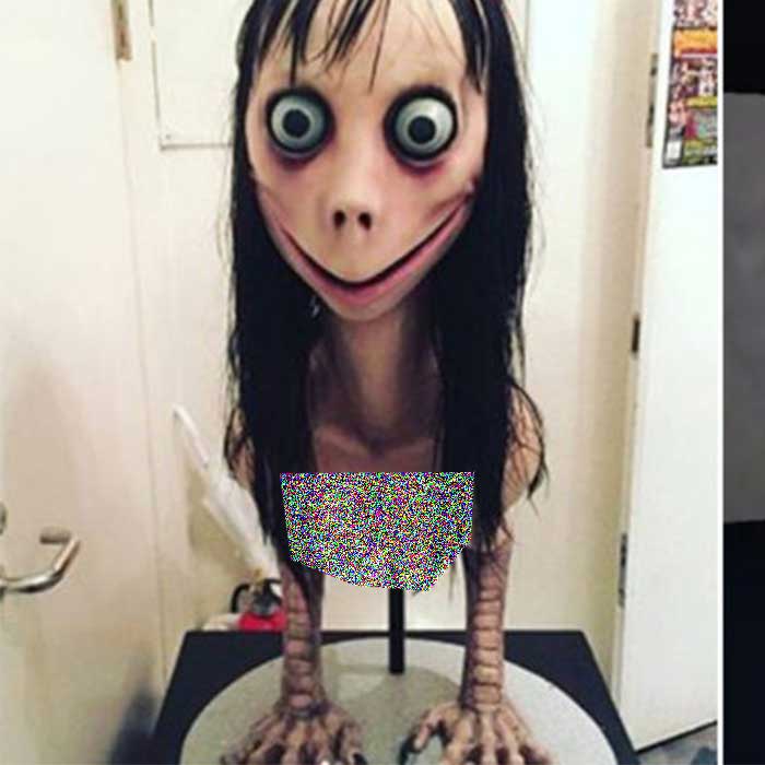 عکس واقعی مجسمه مومو